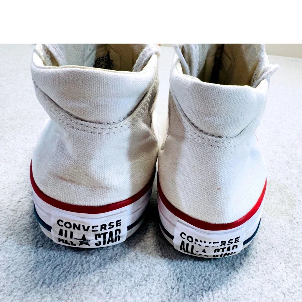 Converse Chuck Taylor All Star High Top White Red Stripe Women's‎ Size 7 Retro